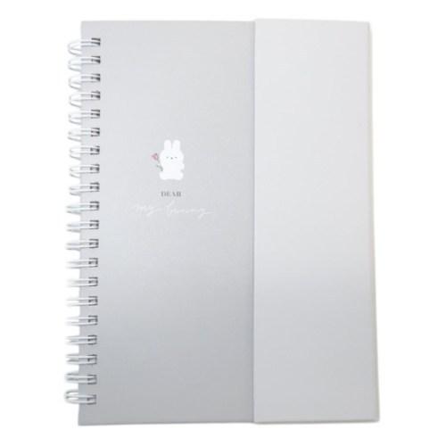マグネット B6 Wリングノート ディアマイバニー リングノート グレー クーリア 新入学 新学期準備文具 かわいい Qla 雑貨 アートの通販店 ベルコモン 通販 Yahoo ショッピング
