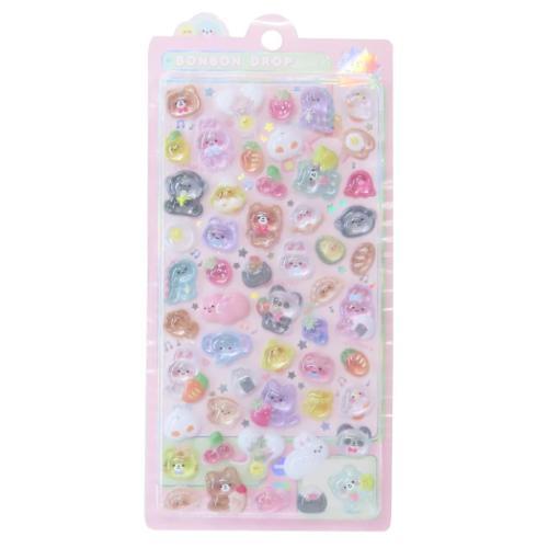 ボンボンドロップシール シールシート もぐもぐボンボン クーリア