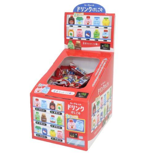 消しゴム シークレットドリンク消しゴム 全12種 60個セット クーリア