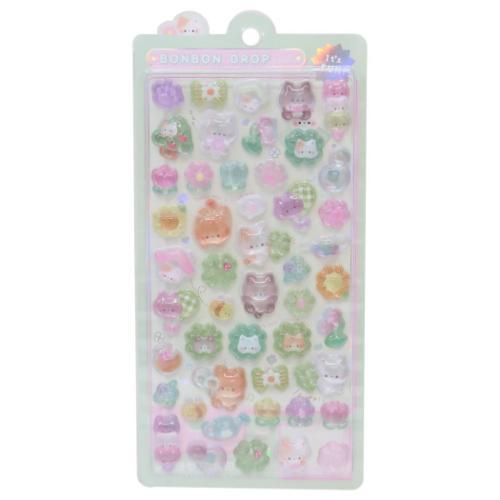シールシート ボンボンドロップシール ねこねこボンボン クーリア