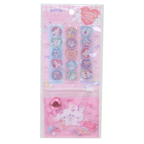 シールシート キラキラおはじきシール おやすみバニー クーリア : 雑貨