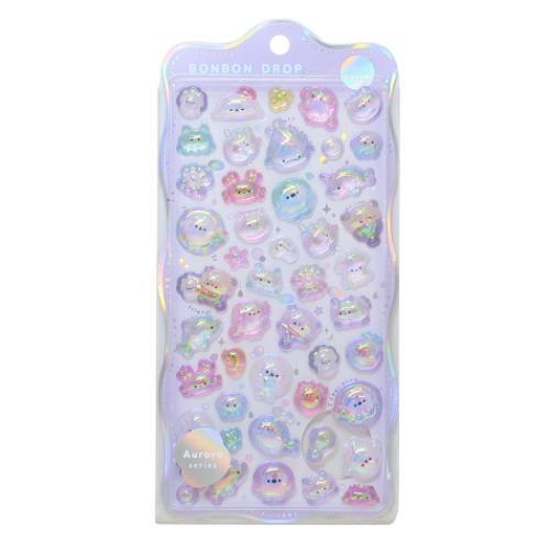 シールシート ボンボンドロップシール オーロラ ぷかぷかボンボン