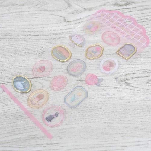 シュクレブローチステッカー シールシート 乙女のブローチ クーリア