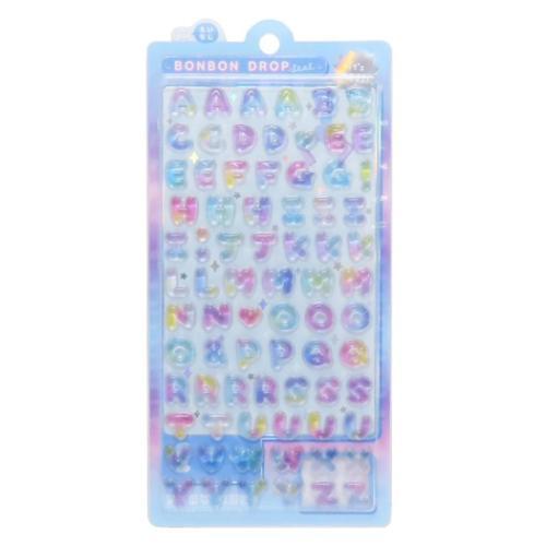 【即日発送】正規品 ボンボンドロップシール 文字 アルファベット コンプリート シールシート ボンボンドロップシール 文字 もじもじボンボン