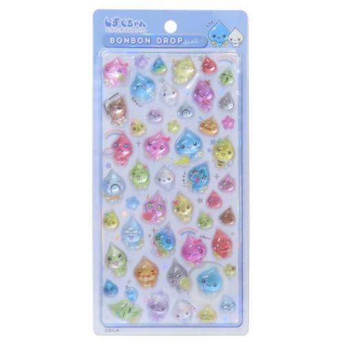 シールシート ボンボンドロップシール しずくの森のなかまたち しずく