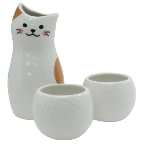 とっくり おちょこ 2個セット みけねこ 熱燗日本酒セット サンアート 酒器 Sa San2524 雑貨 アートの通販店 ベルコモン 通販 Yahoo ショッピング