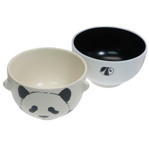 パンダ茶碗 130cc 動物園のちびっこパンダ 11cmごはん茶碗[定番] - 業務用食器販売