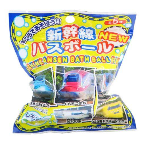 マスコットが飛び出す バスボール 24個入BOX 入浴剤 新幹線 レモンの