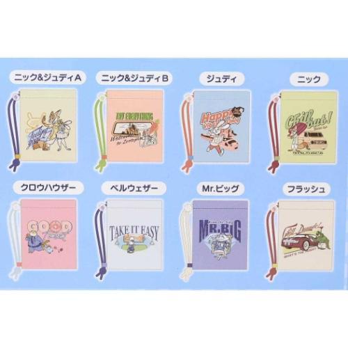 ショッパー風ミニ巾着 全8種の内どれか1個 巾着袋 ズートピア