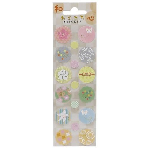 和風 シール 和ごころ ステッカー 花モチーフ 早い者勝ち 手帳デコ S Cコーポレーション 蝶