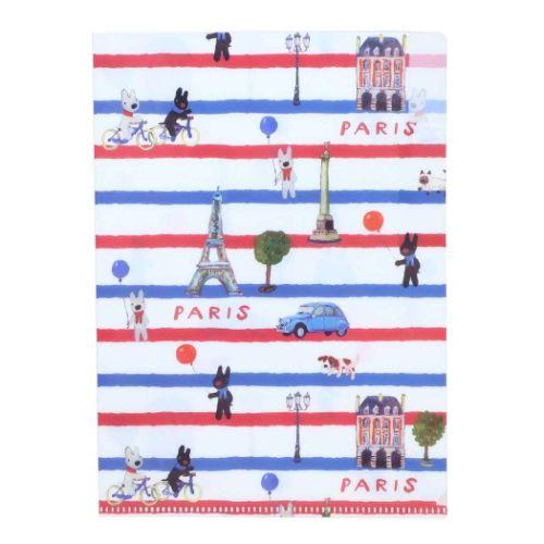 リサ　ガスパール　クリアファイル　新品未使用 A4クリアファイル クリアファイル リサとガスパール PARIS S＆C