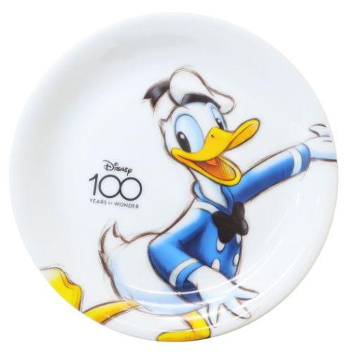 三郷陶器 中皿 プレート ドナルドダック ヘリテージ スケッチ 100周年