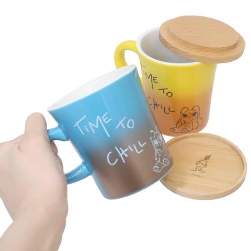 マグカップ 木蓋付きマグ リロ＆スティッチ 三郷陶器 ディズニー