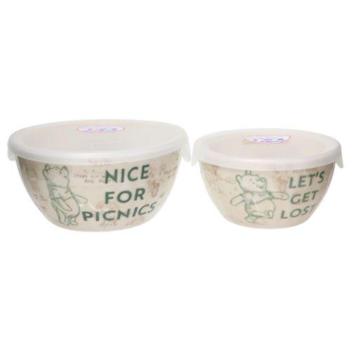 三郷陶器 保存容器 レンジパック2点セット LM くまのプーさん