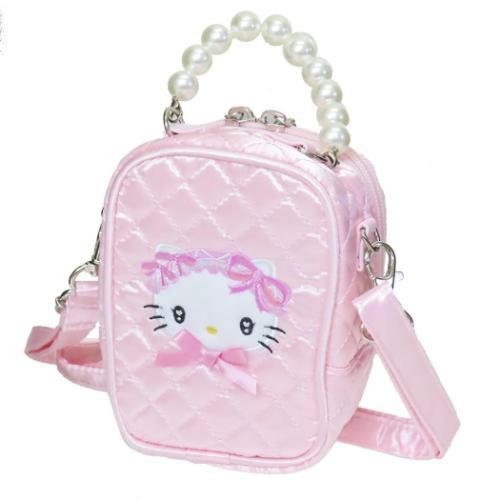 窓あきポーチ ショルダーバッグ ピンクキルトシリーズ ハローキティ 