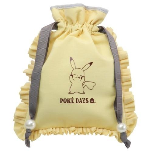 Pokemon（ポケモン） きんちゃくポーチ 巾着袋 ピカチュウ ライト