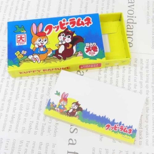 メモ帳 スライドメモ クッピーラムネ お菓子パッケージ funbox 箱入り