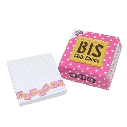 箱メモ メモ帳 チロルチョコ ビス ピンク funbox お菓子パッケージ