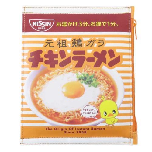 袋型ポーチ コスメポーチ チキンラーメン funbox かわいい おもしろ