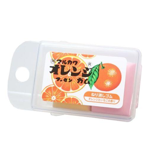 消しゴム 香り付きねりけし お菓子パッケージ フーセンガム オレンジ