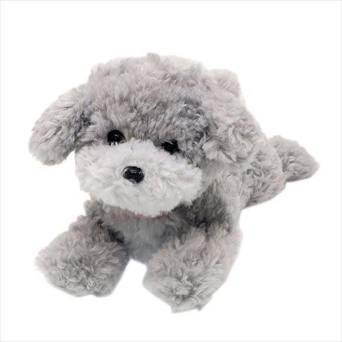 ひざわんこ ぬいぐるみ トイプードル グレー 犬 サンレモン かわいい
