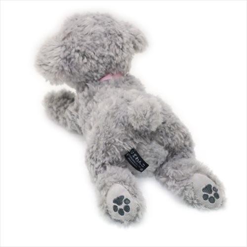 ひざわんこ ぬいぐるみ トイプードル グレー 犬 サンレモン かわいい