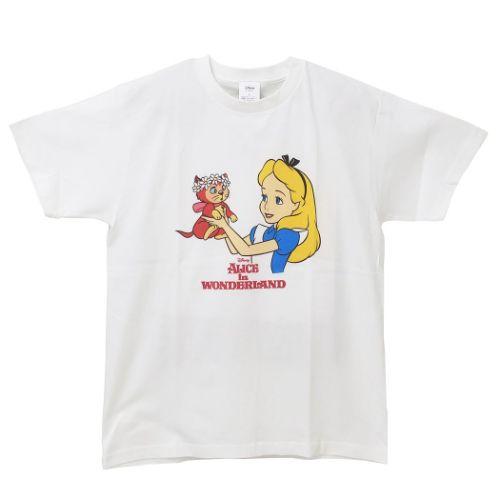 Tシャツ T-SHIRTS ふしぎの国のアリス ディズニー アリスロゴ Lサイズ