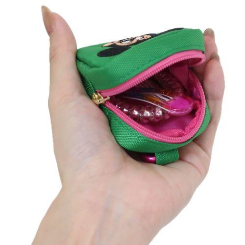 Disney ミニポーチ カラビナ付きミニ刺繍ポーチ ミッキーマウス