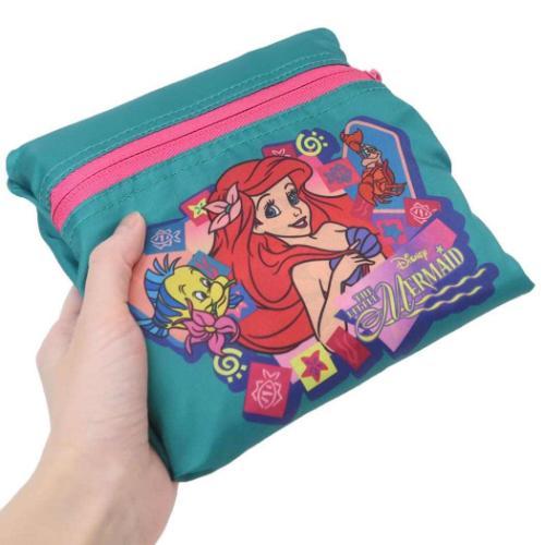 折りたたみボストンバッグ PU フィッシュ リトルマーメイド ディズニー