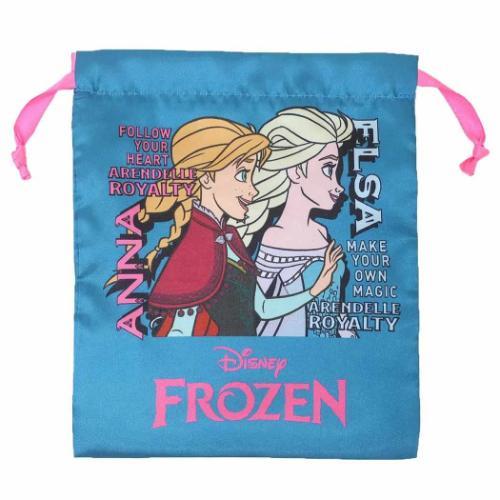 巾着袋 リボン巾着 アナと雪の女王 横顔 ディズニー スモール