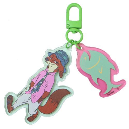 キーリング カラーアクリルキーホルダー ズートピア2 ニック 魚