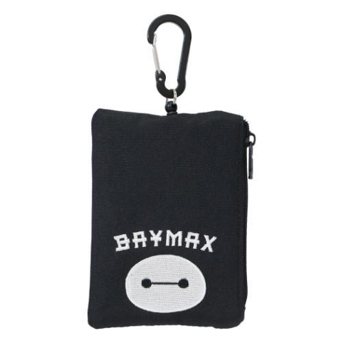 リール付きパスケース 定期入れ ベイマックス ディズニー BLACK