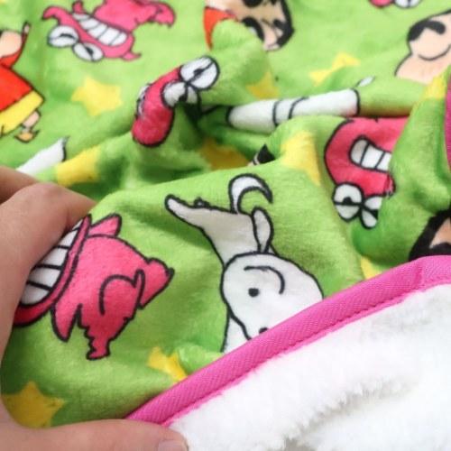 ひざ掛け毛布 ブランケットinクッション クレヨンしんちゃん ワニ山