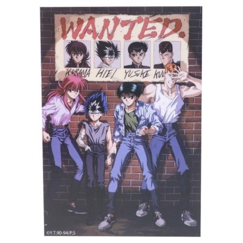 ステッカー ビニール ダイカット シール 幽遊白書 4人 少年ジャンプ