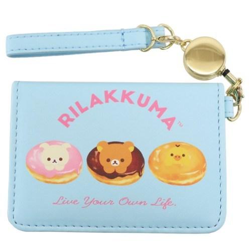 定期入れ リール付き 2つ折り パスケース リラックマ ドーナツ ブルー スモールプラネット サンエックス Icカードケース キャラクター Sm Rkap1400 雑貨 アートの通販店 ベルコモン 通販 Yahoo ショッピング