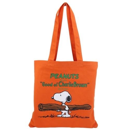 トートバッグ ポケット付きカラートート スヌーピー ピーナッツ コミック オレンジ スモールプラネット 手提げかばん かわいい 女子向け 中学生 高校生 Sm Snap3500n 雑貨 アートの通販店 ベルコモン 通販 Yahoo ショッピング