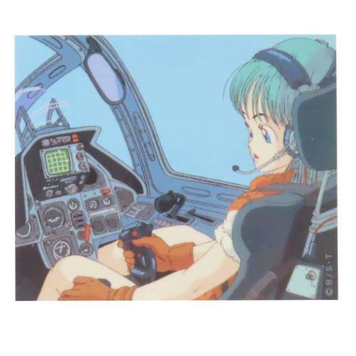 キャラクターステッカー ダイカットシール ブルマ 操縦 ドラゴンボール