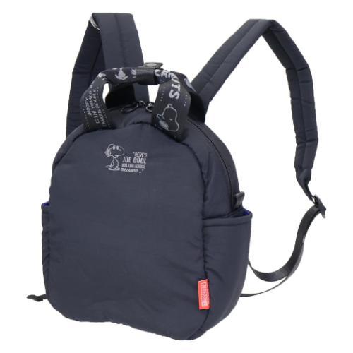 スヌーピー リュック IP.CeoPadded.Peanuts-0S ミニリュック2WAY m-black ピーナッツ キャラクター グッズ リュック IP.CeoPadded.Peanuts-0S ミニリュック2WAY スヌーピー m