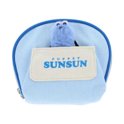 ミニポーチ ぬいぐるみバッジ付きポーチ PUPPET SUNSUN パペット