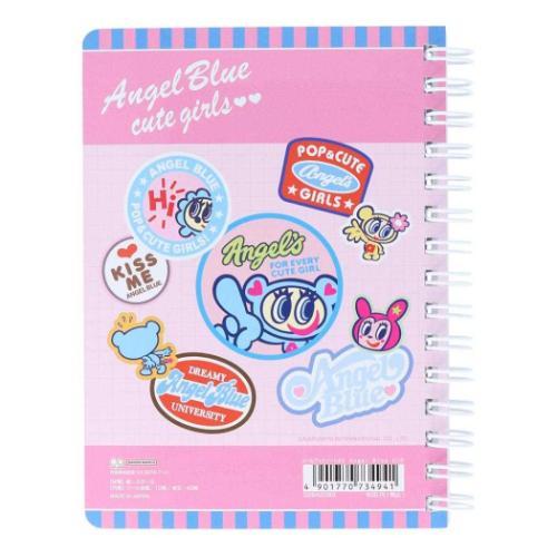 サンスター文具 シールブックノートA6 ノート Angel Blue エンジェル