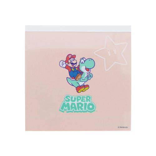 メモ帳 スクエアメモ スーパーマリオブラザーズ 味方 新入学 サン