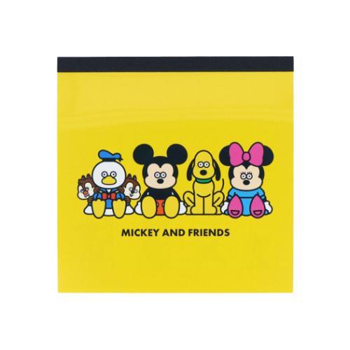 スクエアメモ メモ帳 ディズニーx松本セイジ ディズニー 集合 サン