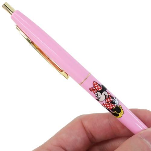 油性 黒 ボールペン BiC クリックゴールド 0.5mm ディズニー ミニーマウス ベビーピンク サンスター文具 文具 大人 かわいい｜velkommen｜02