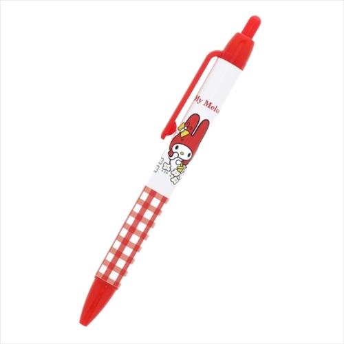ノック式油性ボールペン 黒 ボールペン マイメロディ サンスター文具