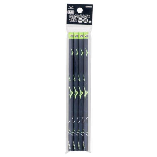 MIZUNO（ミズノ） 鉛筆 六角軸 えんぴつ2B 4本セット 新入学 サン