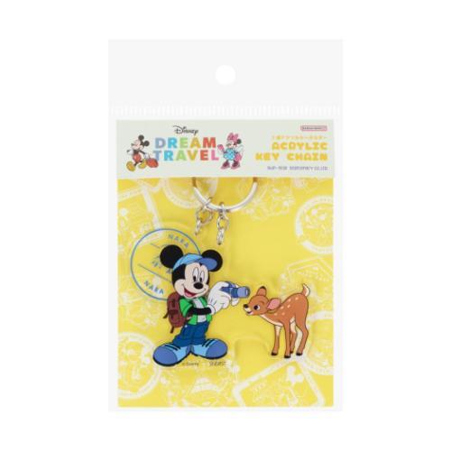 キーリング 2連アクリルキーホルダー ミッキーマウス DREAM TRAVEL