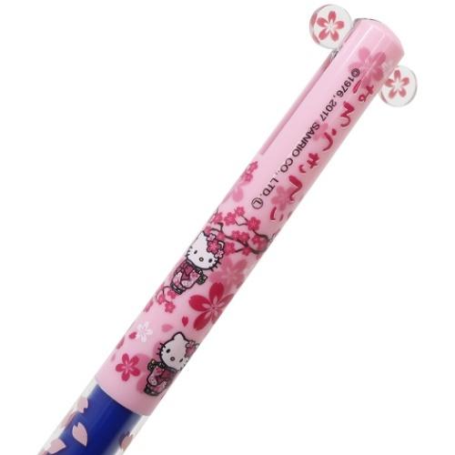 ハローキティ ミミ 2色ボールペン 黒 赤 和風 あすなろ舎 サンリオ 新