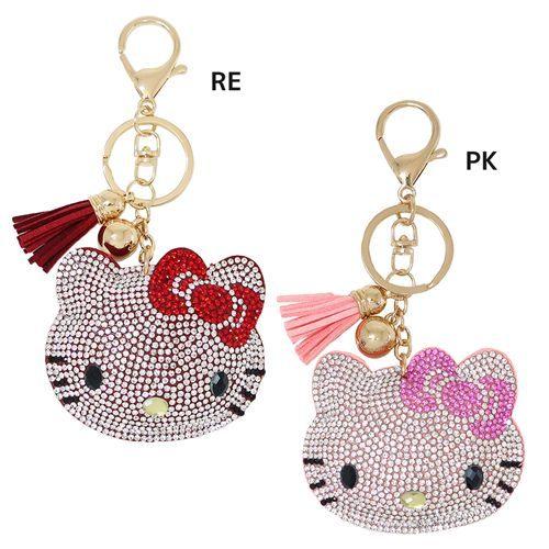 あすなろ舎 キーリング キラキラレザーキ−ホルダー ハローキティ