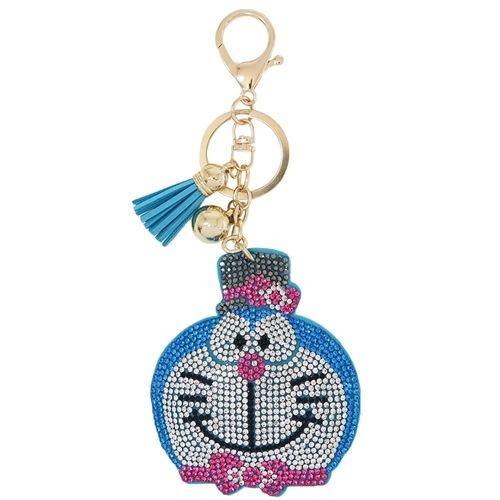 Doraemon レザーキラキラキーホルダー　スパンコール　ピンク　日本限定 Doraemon レザーキラキラキーホルダー スパンコール ピンク 日本