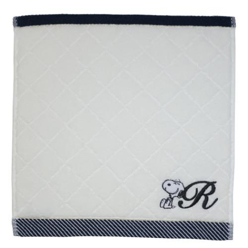 エレガント イニシャル ハンカチタオル ミニタオル スヌーピー アルファベット R 西川 ピーナッツ プレゼント キャラクター Tjs 雑貨 アートの通販店 ベルコモン 通販 Yahoo ショッピング